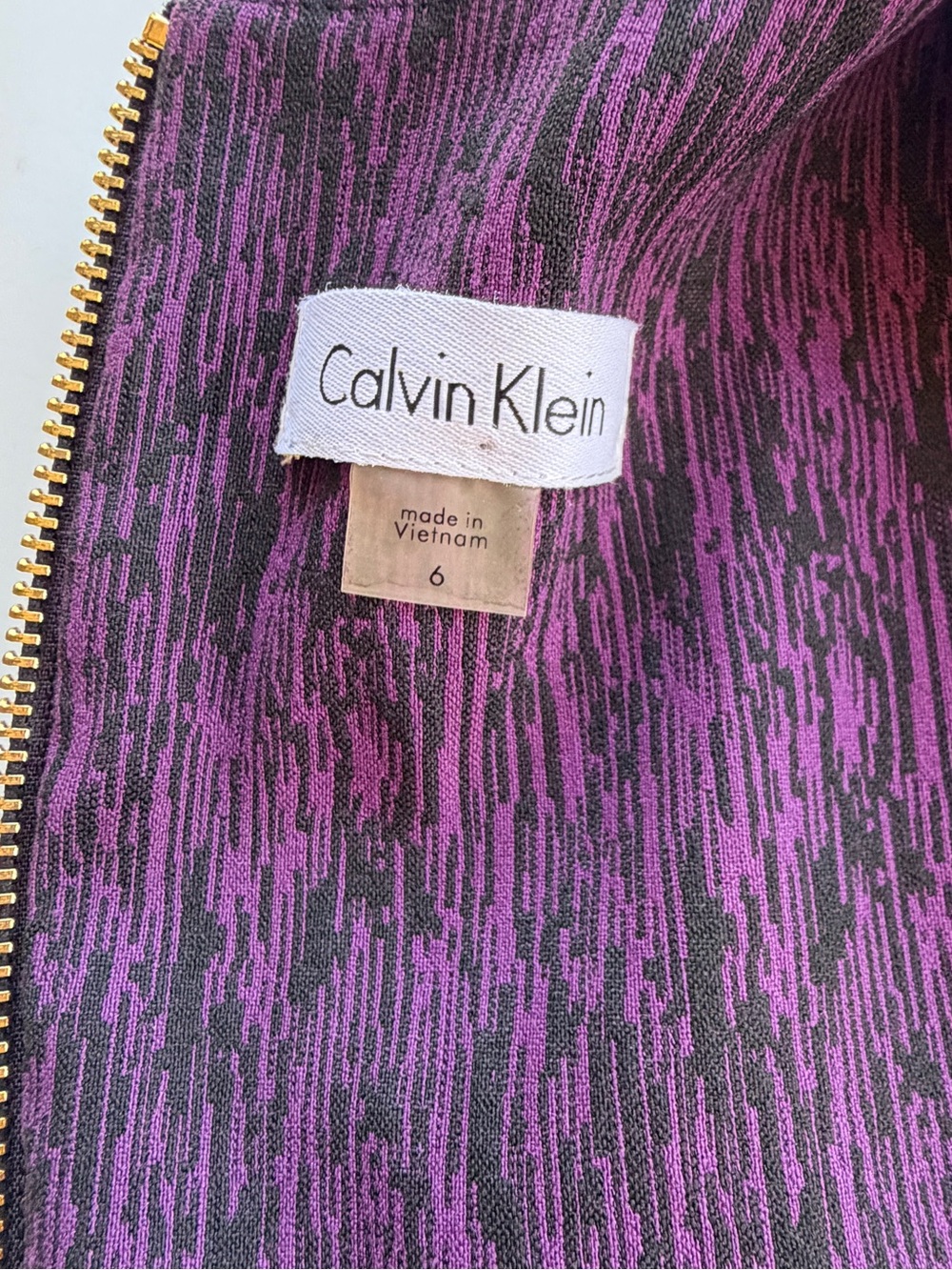 Calvin Klein Sheath Dress Sleeveless Ponte Knit Exposed Back Zip Size 6 - Picture 4 of 12